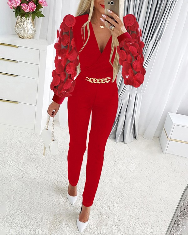 Ivrose red jumpsuit online