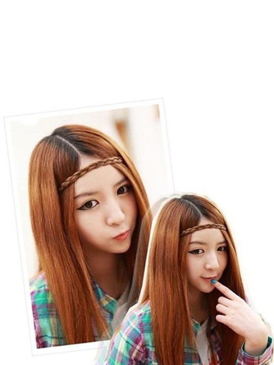 Tranças de Cabelo Trançado Moda doce Hair Bands Headband Festival Festa de Casamento Acessórios Para o Cabelo