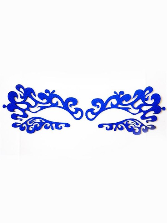 Hollow Out blúndur augnskuggi límmiða Förðun Listræn blóma augngrímur Veislu snyrtivörur andlits húðflúr