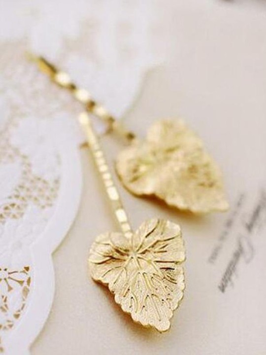 Moda feminina nova adorável chapeado deixa grampo de cabelo headwear acessórios para o cabelo