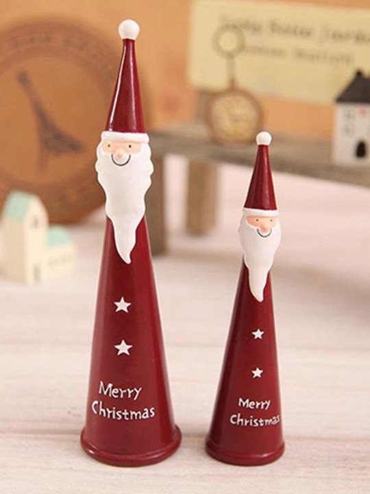 Creative Christmas Desk Ornaments For Living Room Santa Claus Figurine Brief Home Decoration