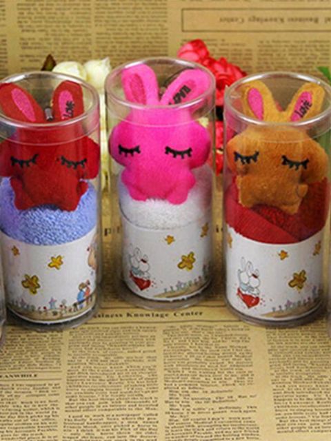 Heißer Verkauf Kuchen Handtuch Hochzeitsgeschenke schüchtern Kaninchen Handtuch schöne &amp; große Valantine Geschenk für Liebhaber