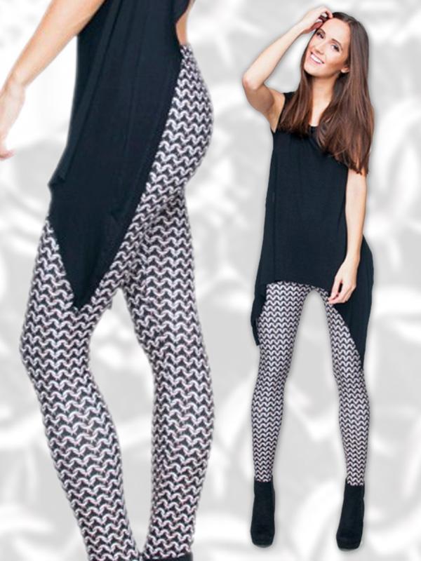 Heitt sölu tískan Stafrænt prentað kynþokkafullt hár teygjanlegt sokkabuxur Slim Punk legghlífar