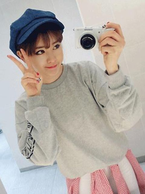 Mujeres de manga larga con estampado floral Sudaderas ocasionales Tops Sudaderas con y sin capucha