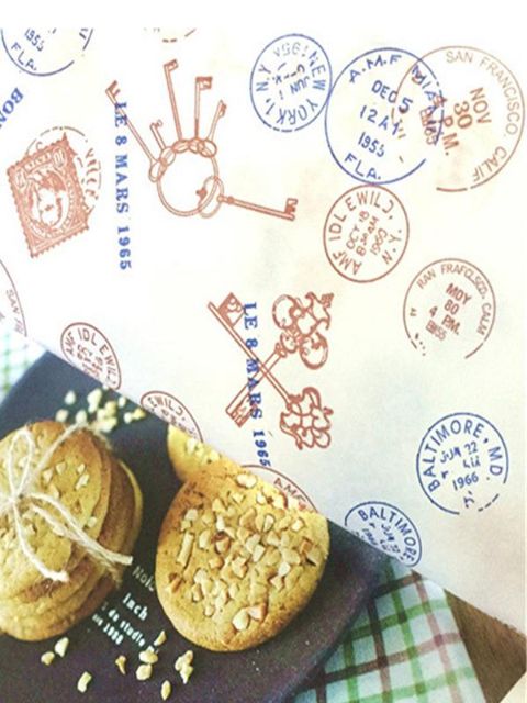 Handgemachte Wrapper Weihnachten Geburtstag Hochzeitsgeschenk Öl Papier vorhanden Verpackung Verpackung Perspektive Papier 50 Stück 25 * 35 cm