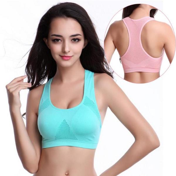 High Quality Absorb Sweat Professional Sports Bra Gym Fitness Seamless Sports Bra Stretch Women 