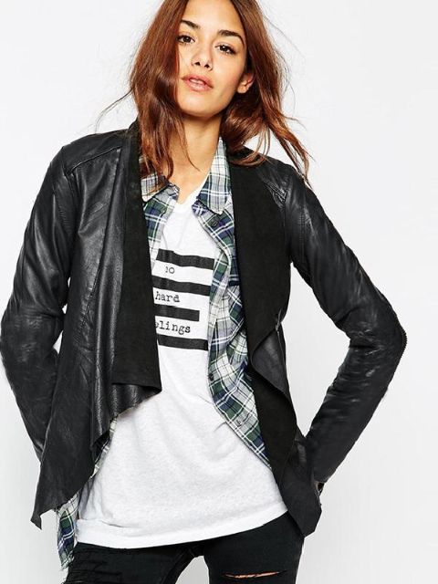 PUNK Faux Camurça Borla De Couro Curto Motociclista Jaqueta Casaco De Lapela Com Franjas