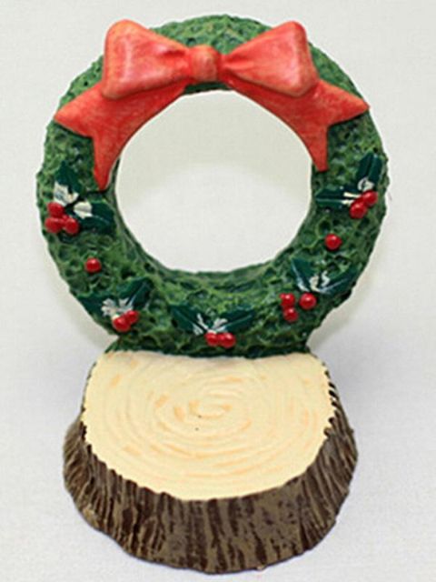 Creative Christmas Stump Desk Ornaments For Living Room Chrismas Circle With Bowknot Home Decoration