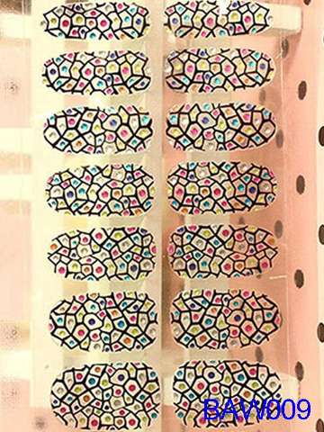 Moda feminina 3D DIY Sticker Nail Art Decalques Unhas Wraps Nail Tools Manicure