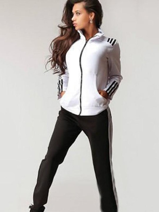 Sports Suit Sets Long Sleeve Jogger Tops Sweatshirt Pullover With Hat And Striped Sweatpants Pants