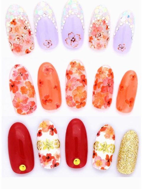 Watermark das mulheres bonitas flores etiqueta Nail Art decalques unhas Wraps Nail Tools Manicure
