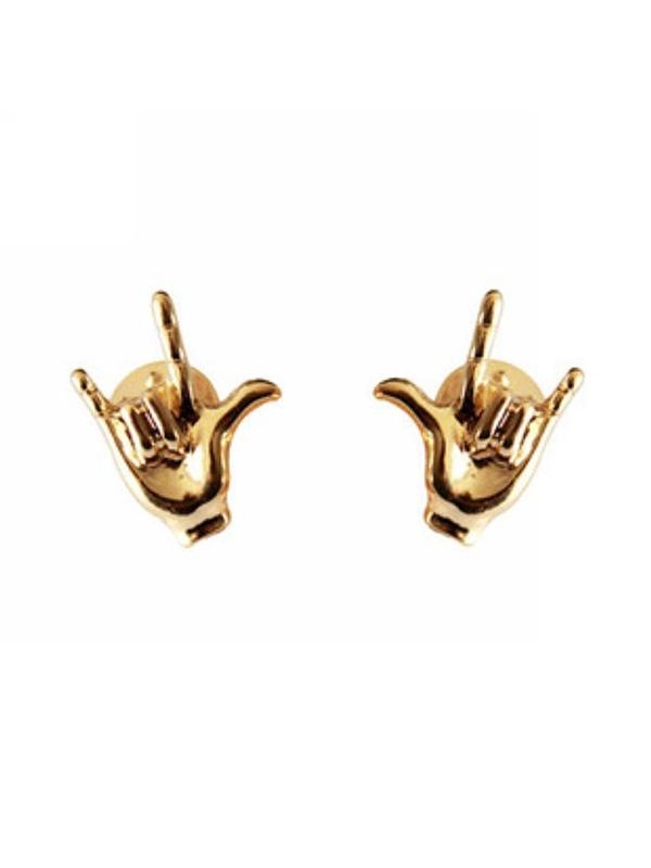 Unisex New Fashion Gold Silver Punk Style Finger Hand Collar Brooch