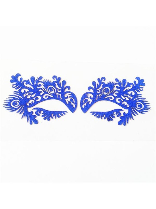 Hollow Out Lace Eyeshadow Sticker Makeup Artistic Peacock Design Eye Mask Party Cosmetic Face Tattoo