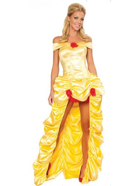 Muoti Deluxe keskiyön prinsessan satuasu pitkä mekko kruunu fancy juhla Halloween Cosplay