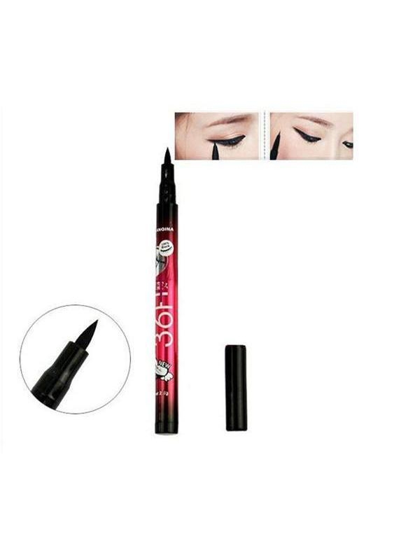 Musta silmälasien vedenpitävä nestemäinen silmänympärysvoima lyijykynä kynä meikki Beauty Comestic (väri musta)