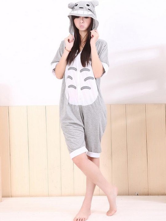 New Adult Pokemon Costume Totoro Cosplay Sleepwear Cartoon Summer Cotton Pajama