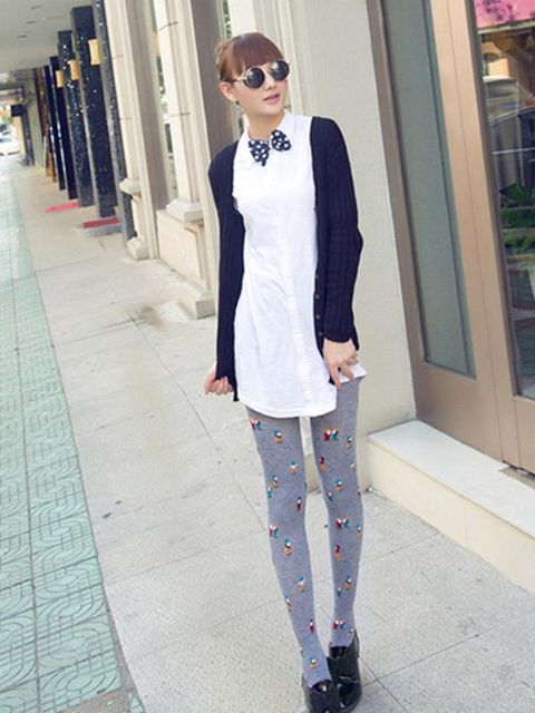 Herbst neue Mode Baumwolle verdicken Strumpfhosen Winter warme Strumpfhosen Strumpf Weihnachten Socken Party Geschenk