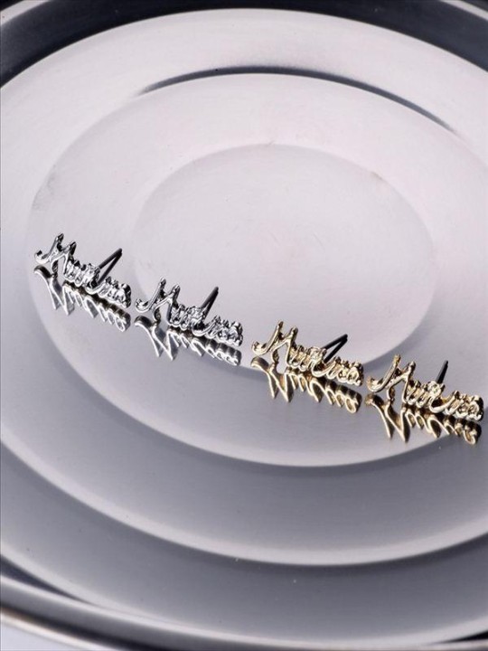 Fashion Murua-Shaped Alloy Stud Earrings Golden