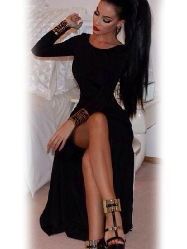 Mode KVINNKLÄNNING Afton Cocktail DresS Lång klänning Bandage Aftonklänningar S / M / L / Xl / XXL