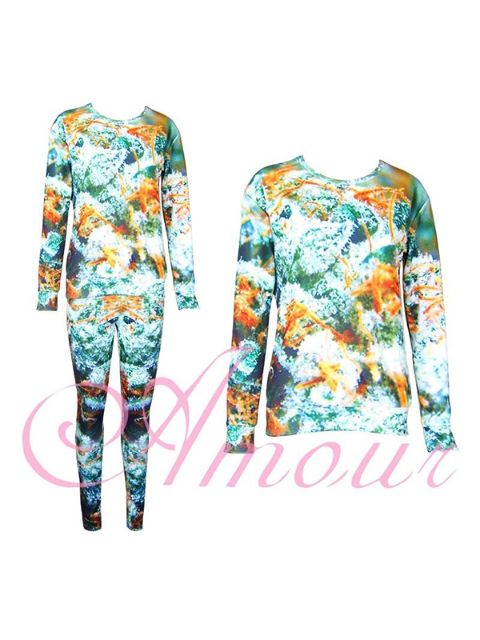 Mode Kvinders 2PCS 3D Print Sweatshirt Sæt / m Bukser Leggings Lot