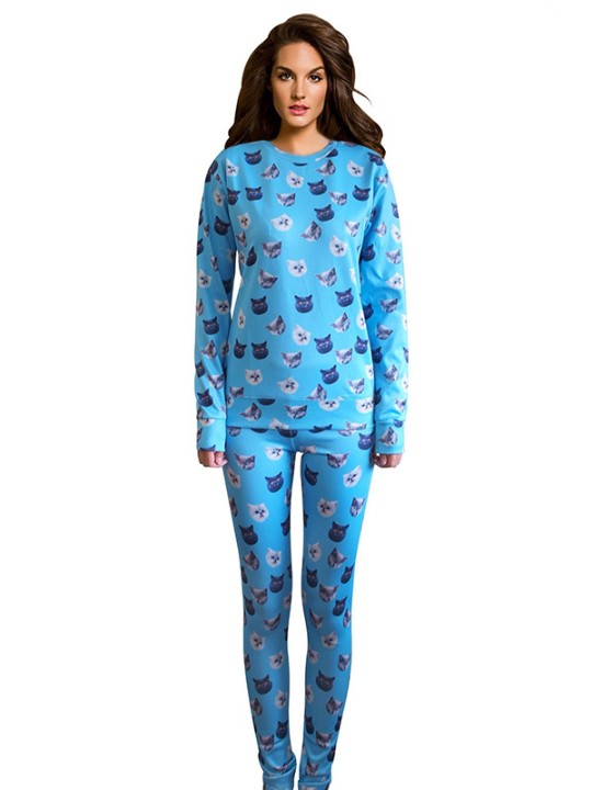 Moda Feminina 2 PCS Monstro Impressão 3D Marilyn Monroe Culto Sereia Camisola Conjuntos de Terno