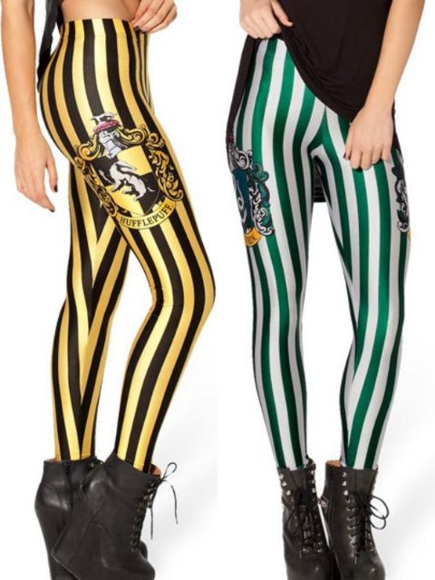 Trendy Digitaldruck Harry Potter Ravenclaw Leggings Hosen Strumpfhosen O / S