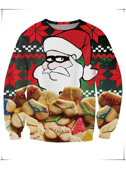 Women Men Unisex Cult Christmas Funny Hipster Long Sleeves Sweatshirts & Hoodies