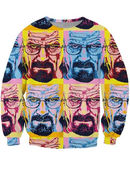 Nouveau unisexe culte Pop Star Hip Hop Hipster manches longues sweat ras du cou Sweatshirts et sweats à capuche