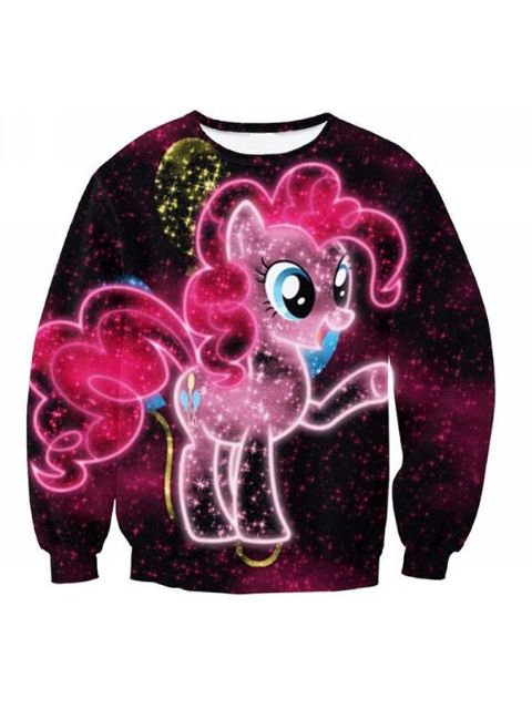 HOT Mujeres 3D Imprimir Sudaderas Pullovers Tops Sudaderas Otoño Moda Tops