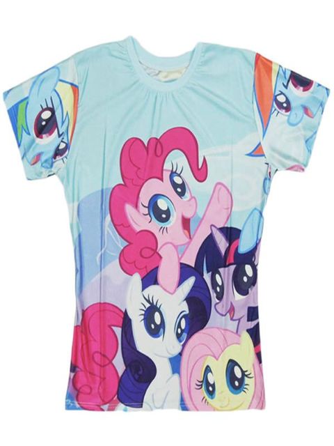 Frauen Männer Unisex Tops Lana del Rey gedruckt Muster Rundhals Casual T-Shirt (mehrfarbig)