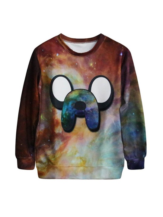 Mode Kvinders digitale print Sødt sweatshirt Hoody Spring Autumn Sweatshirts &amp; Hoodies