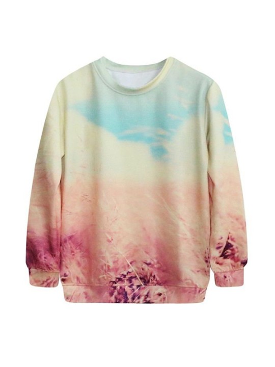 Moda mujer de centeno de impresión linda sudadera con capucha primavera otoño sudaderas con capucha