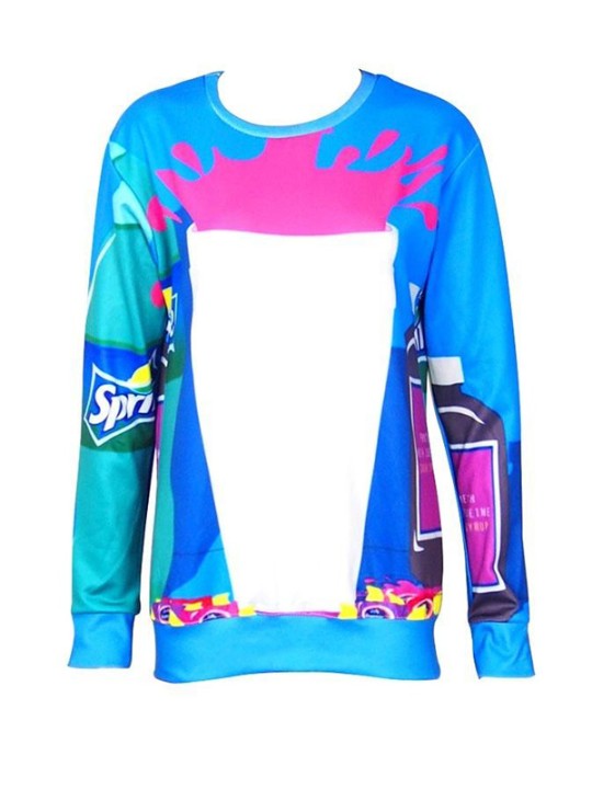 Mode Kvinnor Vår Höst Dricka 3D Print Sweatshirts Hoodies Coat Sweatshirts &amp; Hoodies