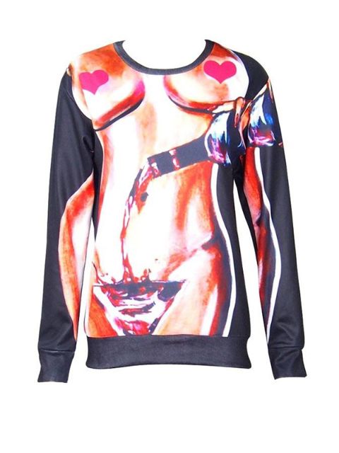 Fashion Women's Cartoon 3D Print fresh & wine Sweatshirt Sweatshirts & Hoodies