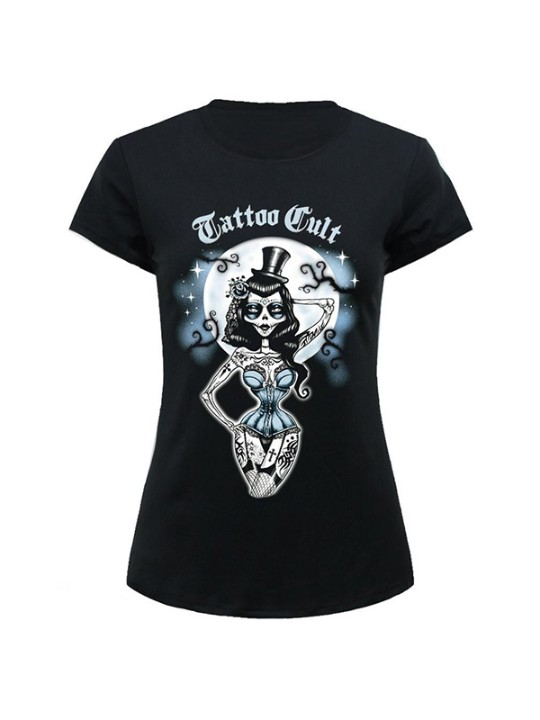 Neue Mode Druck Frauen Tops Muster O Hals Kurzarm T-shirt Burlesque Schönheit