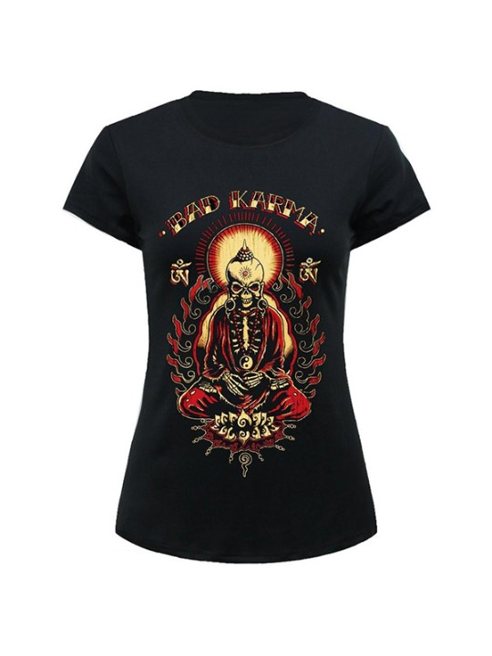 Neue Mode Drucken Frauen Tops Muster O Hals Kurzarm T-shirt Bad Karm