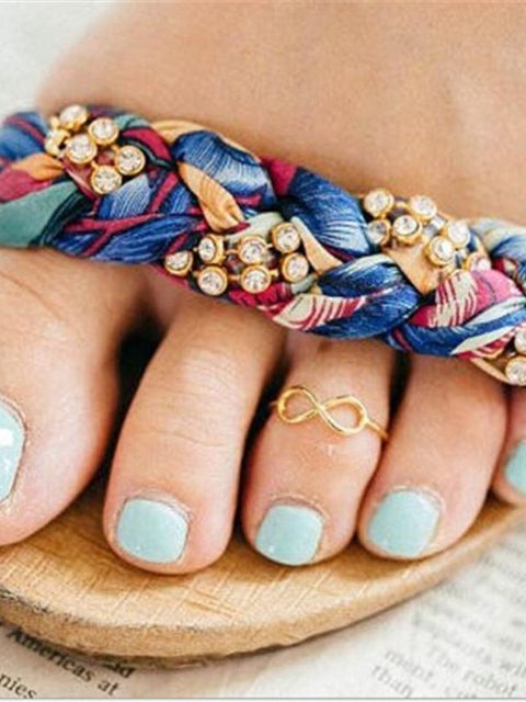 Women Fashion High Polish "8"  Midi Adjustable Open Toe Ring Vintage