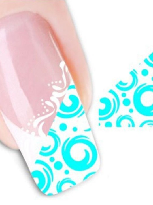 Women's Accessory One Sheet Floral Print Nail Art Stickers Decals Decorations