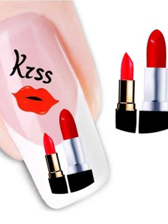 Damen Accessoire One Sheet Beauty Print Nail Art Aufkleber Decals Dekorationen