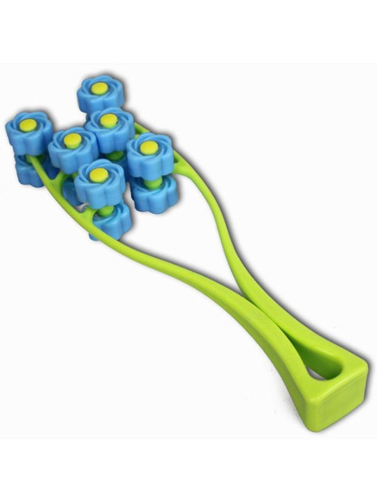 Hot Fashion Blue Color Face Wheel Neck Massage Roller Bantning Double Chin Ta bort