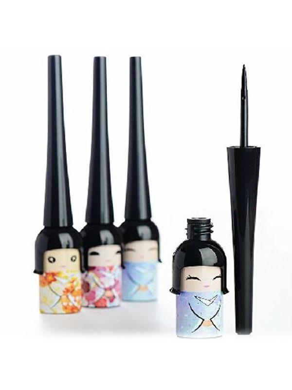 1 pcs Elegante Sorte Boneca Maquiagem Dos Olhos Ferramenta Cosmética Caneta Delineador Líquido Preto À Prova D &#39;Água