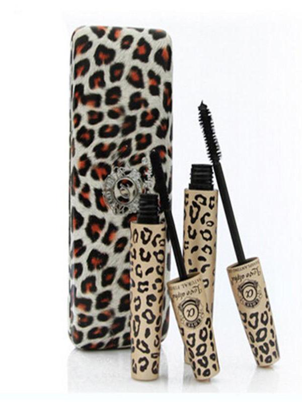 Black 2 Magic Leopard Lashes Fiber Mascara Brush Eye Long Makeup Eyelash