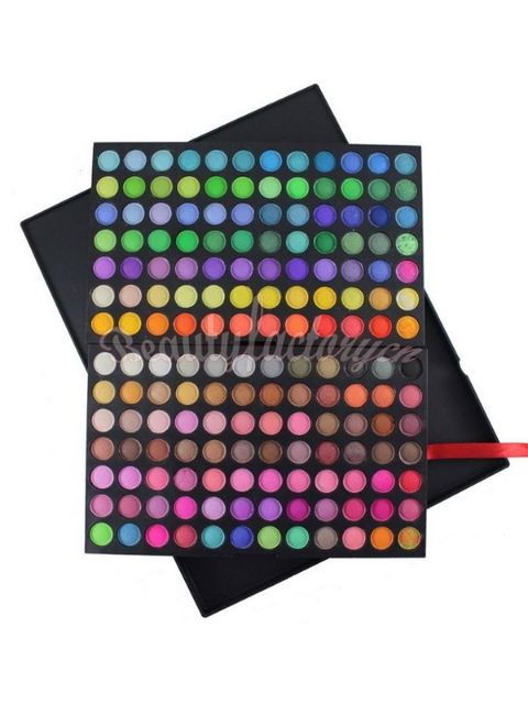 Palette de fards à paupières 168 couleurs avec fards à paupières chatoyants et mats