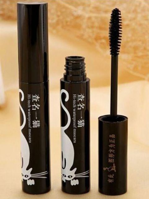 2014 Fashion Beauty Chaarming Cat Waterproof Volume Express 3D Fiber Lashes Mascara Black Curling Thick