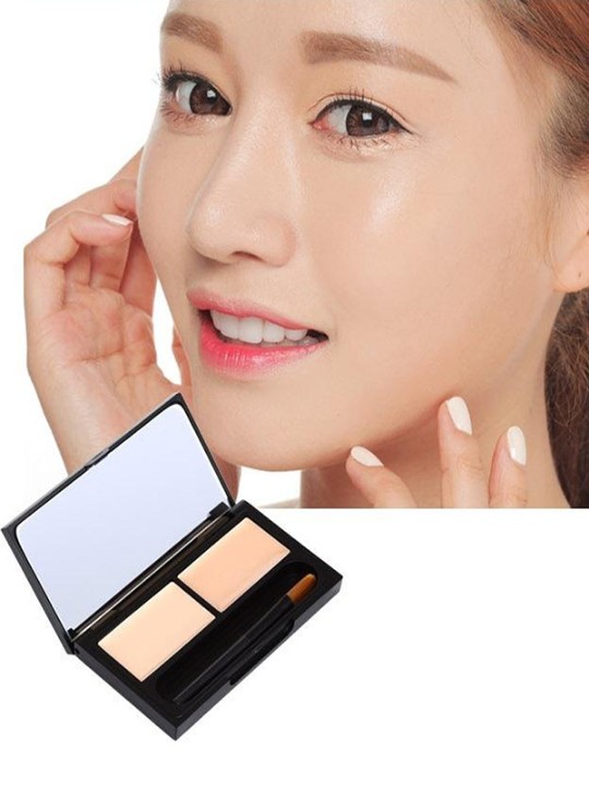 Fundação Corretivo Creme Paleta Clareamento E Creme Protetor Solar Hidratante