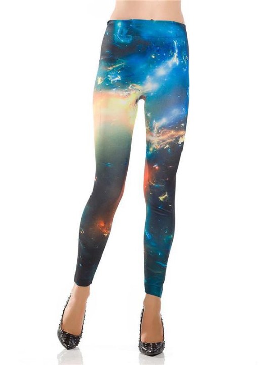 Galaxy Space Cosmic Tie Dye-grafik til kvinder, elastisk strømpebukser, leggingsbukser