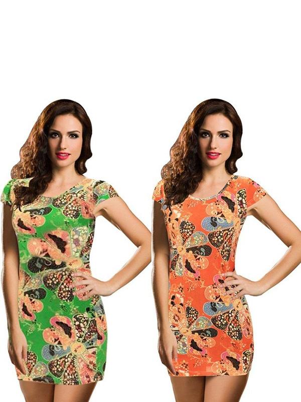 Fashion Retro Celeb Insipired Floral Print Maxi Summer Boho Dress O / S Vintage Dresses