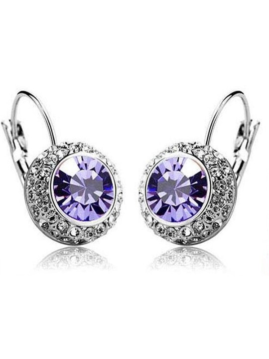 Dammode Rhinestone Crystal Dingla örhängen Örhängekrok Stud Smycken Gift