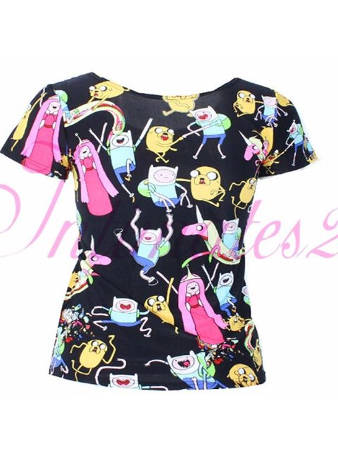 Kurzarm-Pullover Digitaldruck Damen T-Shirt