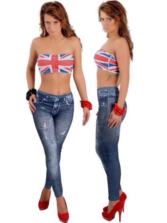 Muoti naisten farkut laiha legginsit joustavat ohuet legginsit farkkuhousut